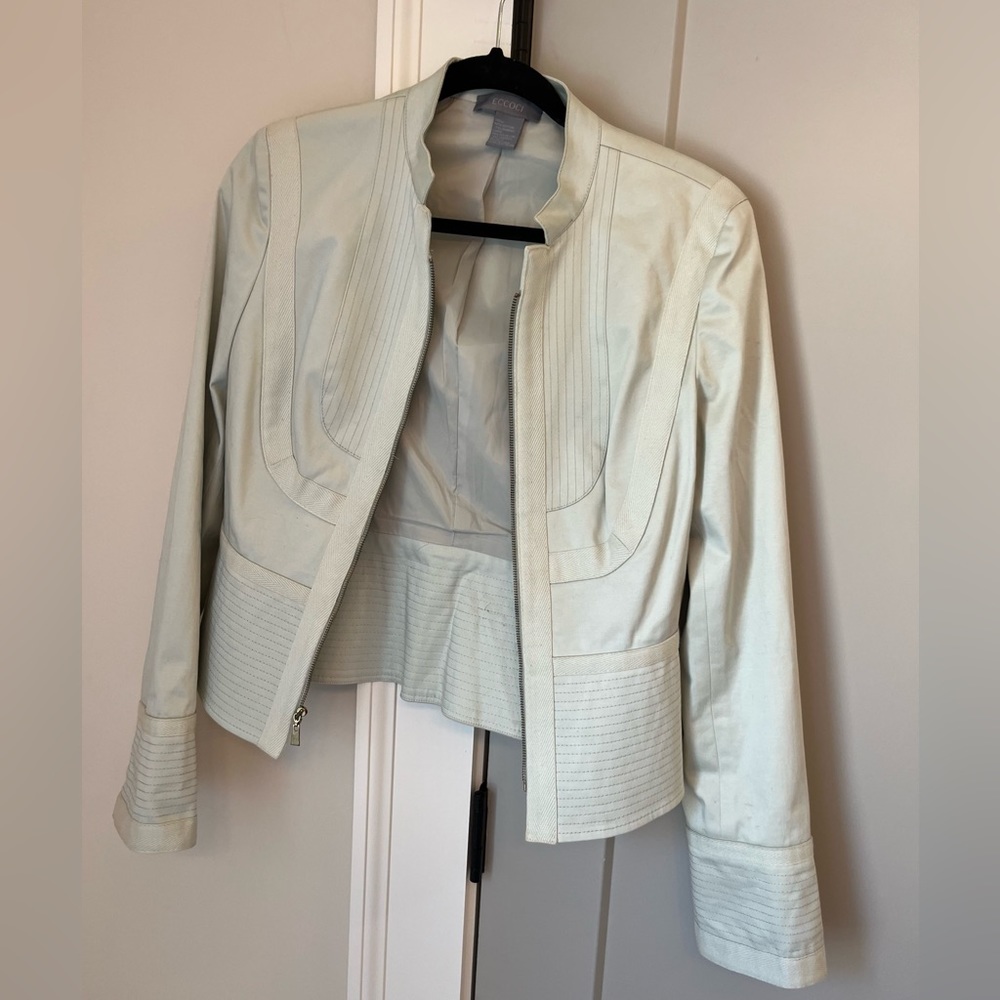 Eccoci Blazer size 6 light blue GUC